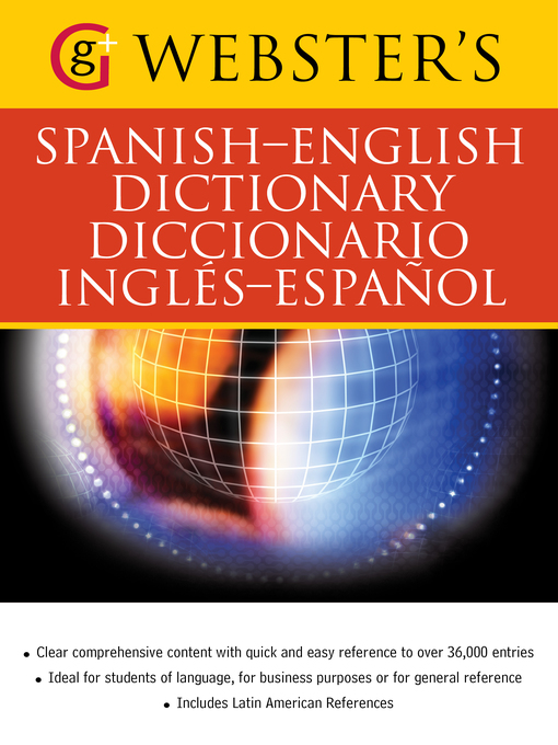 Cover of Webster's Spanish-English Dictionary/Diccionario Ingles-Espanol
